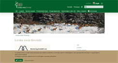 Desktop Screenshot of lovska-zveza.si