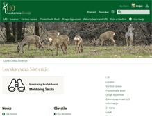 Tablet Screenshot of lovska-zveza.si